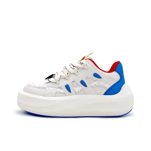 Hello Kitty Низкий Топ Повседневный Женский Белый Синий Красный