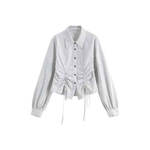 FANSILANEN Черно-белая клетка Женские рубашки