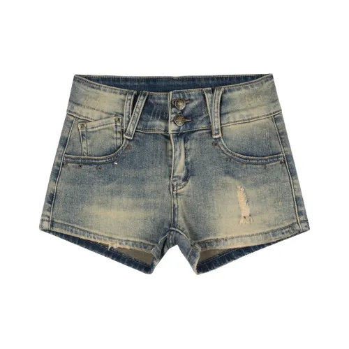 XDFM Светло-синие женские джинсовые шорты