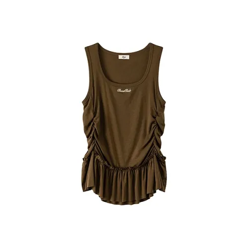 CHUU Красный Коричневый Женские Майки