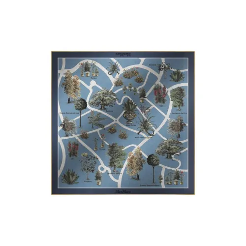 MaxMara Wool Knit Шарфы Женские Синий