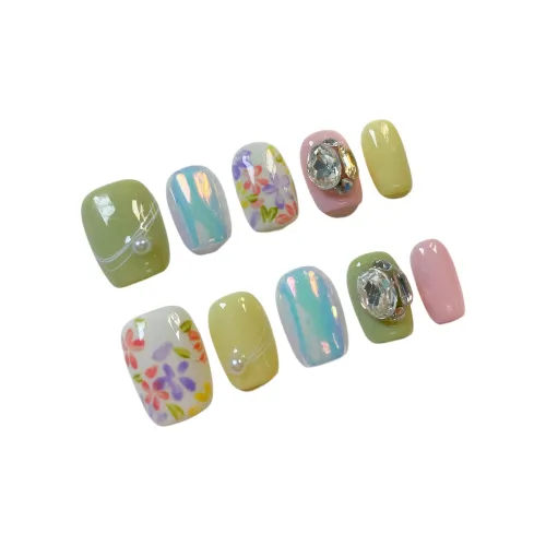 PURUITI Quiet Luxury Collection Короткий Квадрат Многоцветный Jump Цвет Flashing