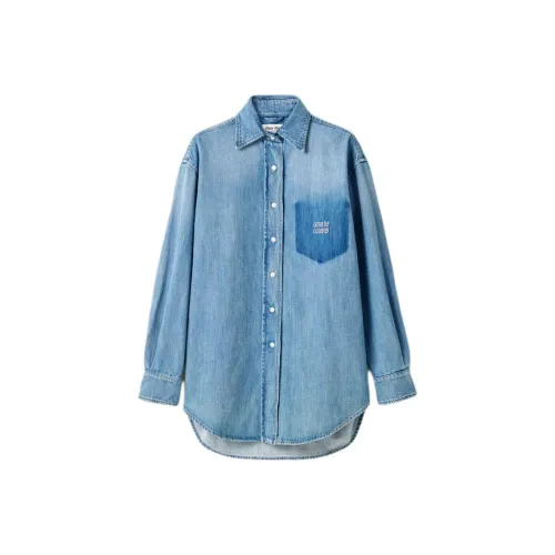 MIU MIU Светло-синие женские рубашки