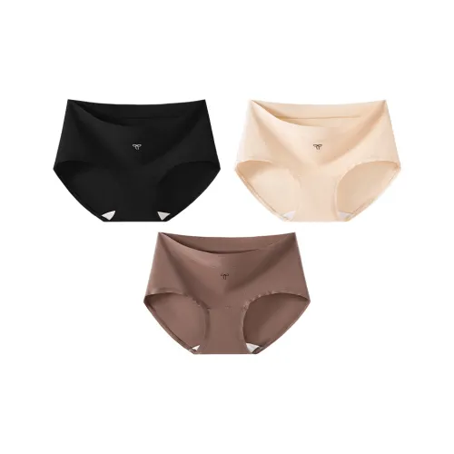 MADALLO [3 упаковки] Черный + Темная кожа + Кофейный Женские трусики-бикини