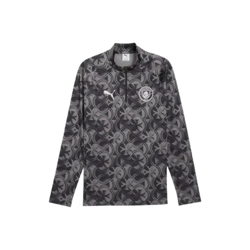 PUMA Manchester City F.C. SS25 Предматчевая рубашка с молнией на 1 4 мужская