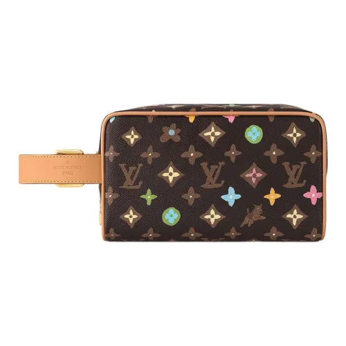 LOUIS VUITTON Tyler Коллаборация Кожа Клатч Унисекс Коричневый
