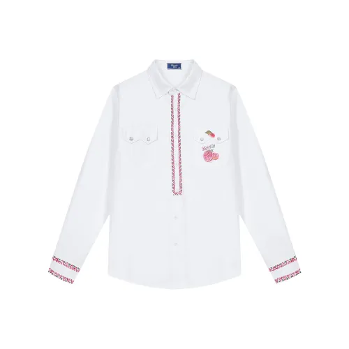 WAITINGWAVE Белый Унисекс Рубашки