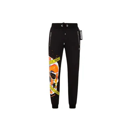 PHILIPP PLEIN Черные Мужские Повседневные Штаны