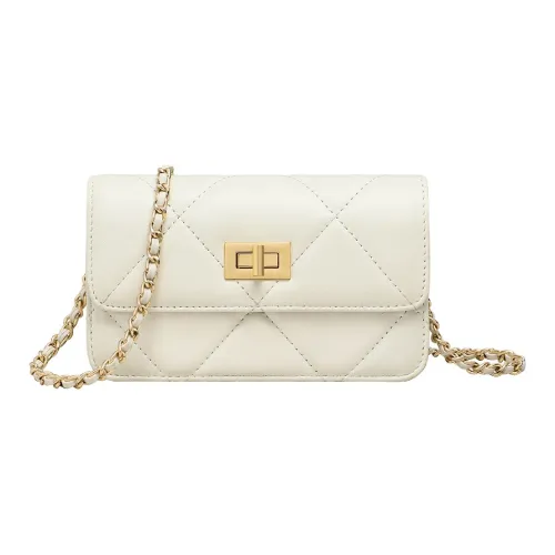 OUBOTE Коровья кожа с синтетической кожей Сумка через плечо Женская Белая Черная