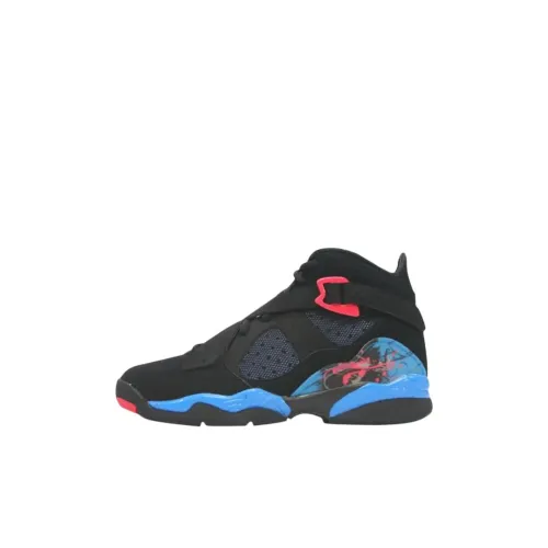 Jordan Air Джордан 8 Детские Баскетбольные Кроссовки Черные Унисекс