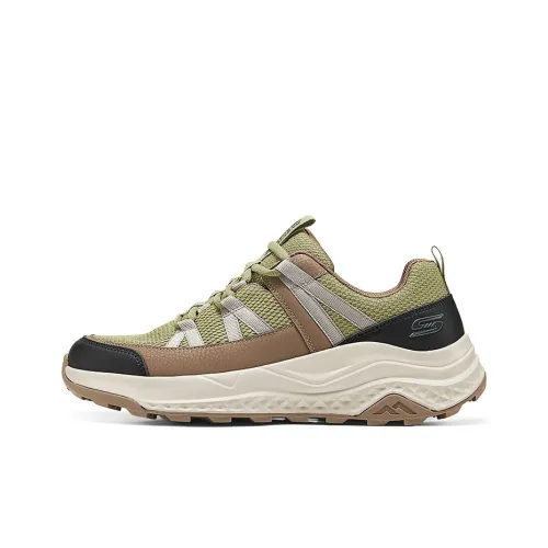 Skechers Беговые кроссовки Низкий верх Зеленый Мужской