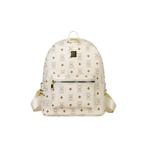 TOUTSEUL YOLO ПУ (полиуретан) Рюкзак Стандартный Женский Экрю Розовый Коричневый Черный