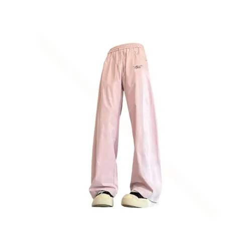 ZIRUNGE Розовые Унисекс Повседневные Штаны