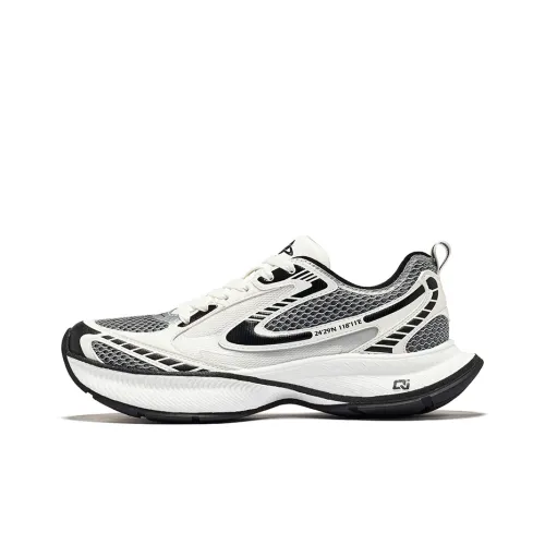 Erke Nova Износостойкий и Легкий Низкий Топ Casual Мужской Микрокристаллический Белый Джет Черный