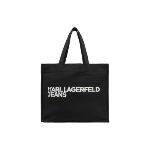 KARL LAGERFELD 100% хлопок Тоут Сумка Сумка для покупок Сумка через плечо Женская Черная