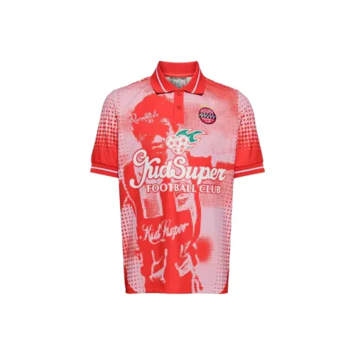 KIDSUPER STUDIOS Поло Мужское Красное