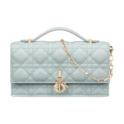 DIOR My Dior Sheepskin Сумка через плечо Сумка Маленькая Женская Синяя