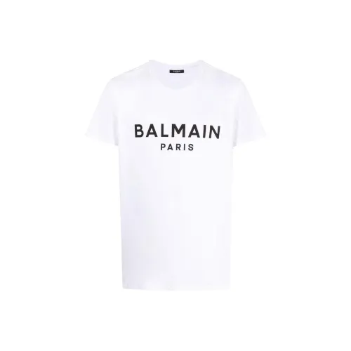 BALMAIN Белая Мужская T-рубашка
