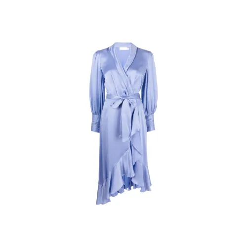 Zimmermann SS22 Платье Женское Синее