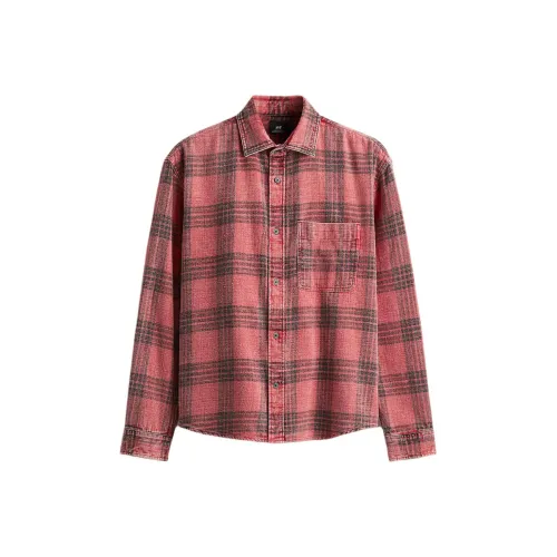 H M Red Men's Shirts H M Красные Мужские Рубашки