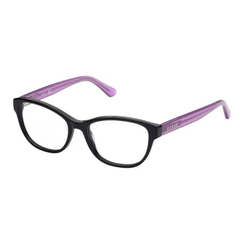 GUESS Пластик Прямоугольные Оправы для очков Унисекс Черный