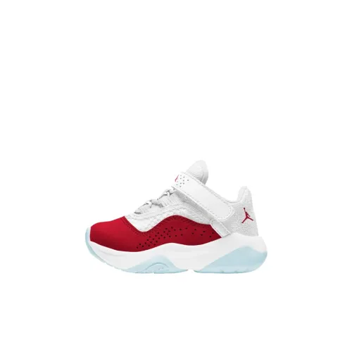 Jordan Air Jordan 11 Low Топ Обувь для малышей Белый Красный Infant And Toddler