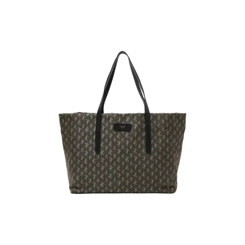 Jimmy Choo Ткань Тоут Сумка Сумка для покупок Сумка Маленькая Мужская Черная