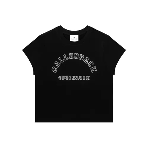 CALLED BACK Черные Женские T-рубашки