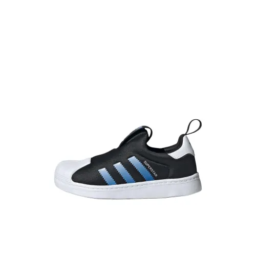 Adidas Originals SUPERSTAR 360 Low Топ Детские Скейтбординги Черный Children Aged 3-7 лет