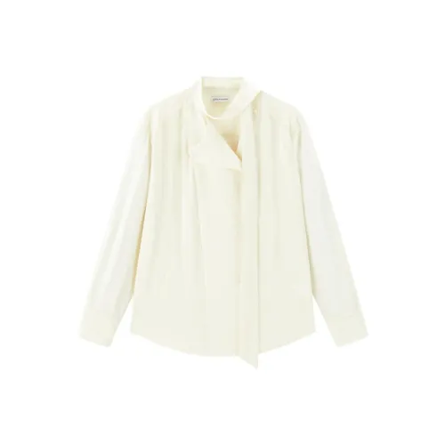 PEACEBIRD Туманный Золотой Женские Рубашки