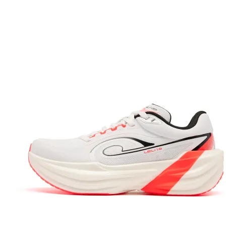 QIAODAN Thunderbolt Беговые кроссовки Низкий Топ Jordan Белый/Пламя Красный Женские