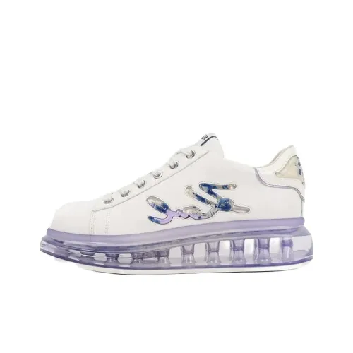 KARL LAGERFELD Низкий топ Повседневная обувь Женская Фиолетовая