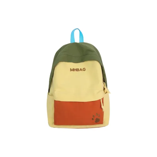 OKEKE Nylon Backpack Large Women's Khaki Yellow Ecru OKEKE Нейлоновый рюкзак большой женский хаки желтый экрю