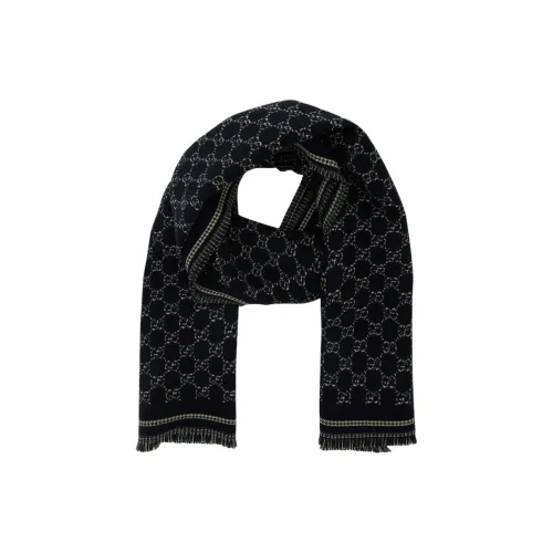 GUCCI Шерсть Вязаные Шарфы Мужской Серый