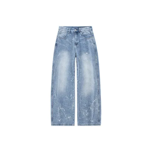 UKTK Ностальгический синий Мужские Джинсы