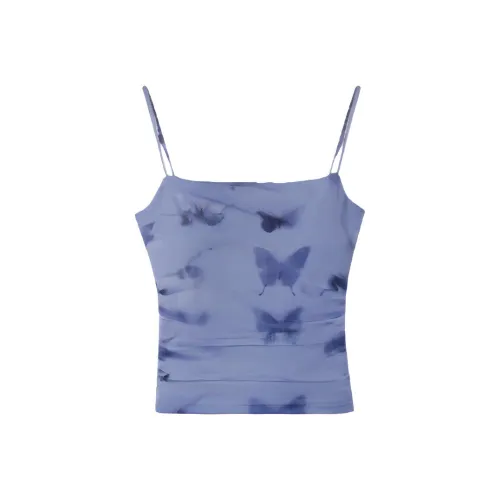 LUYOUYE Фиолетовая бабочка Цветочный дизайн Женские Майки