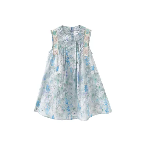 Mami Macca Полные С принтом Платья для девочек