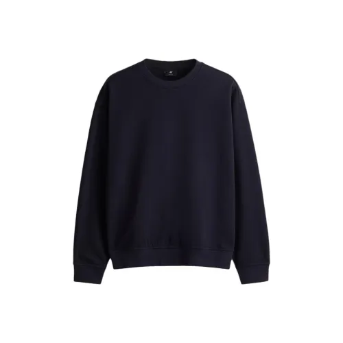 H&M Темно-синий Синий Мужской Свитшот