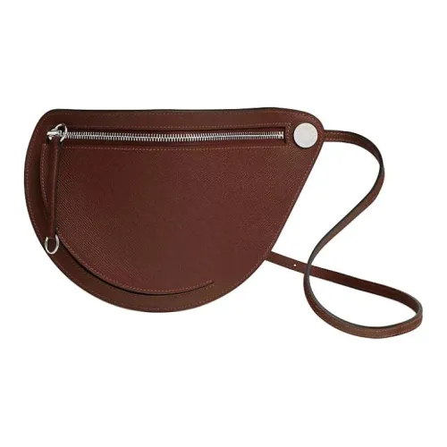 HERMES Petite Course Epsom Телячья кожа Сумка через плечо Сумка на плечо Маленькая Женская 4D Terre Земляной Желтый