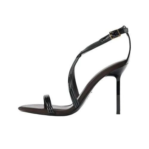 ZARA One Ремень Сандалии Черные Женские