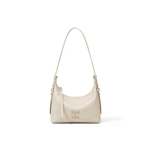 CinvaiKrose Сумка через плечо из синтетической кожи маленькая женская кремово-белая черная