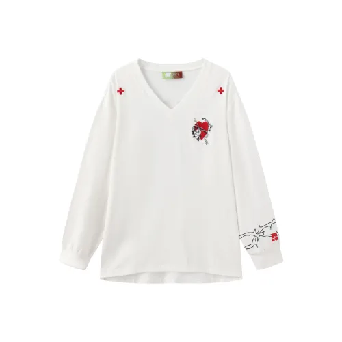 NSTNEW START Длинный рукав Т-рубашка Женская