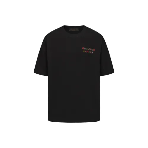 GALLIANO LANDOR Мужские черные рубашки T