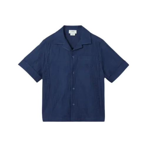 FENDI Синий Kids Повседневные Рубашки