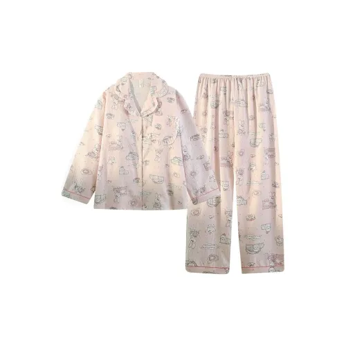 OEING Розовый Двухкомпонентный Комплект Женские Пижамные Наборы