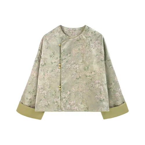 JK&JS Бирюзовый Cloud Зеленый Женское короткое пальто