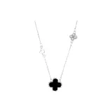 Ожерелье "Четырехлистный клевер" Wish [Белый]