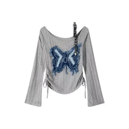 GORGEOUSIDEA Бабочка T Рубашка Женская T Рубашка