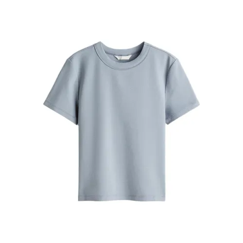 H&M Синий Серый Женские T-рубашки