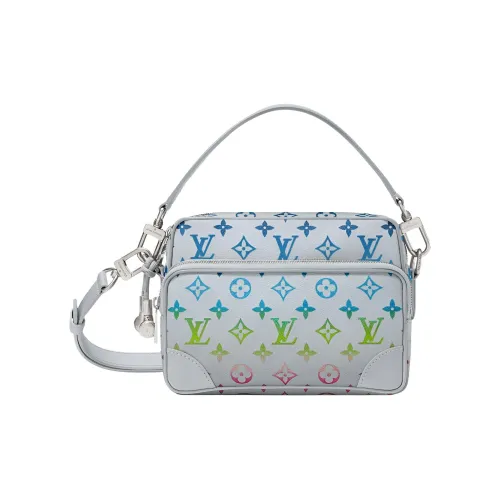 LOUIS VUITTON Nil Холст Сумка через плечо Сумка Мужская Белая